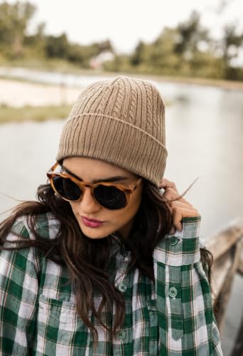 Image of Winter Cap for Men & Women Stylish, Beanie Cap, Woolen Cap for Man & Woman with Fur Inside, Round Shaped