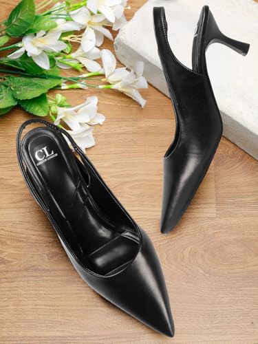 Image of Carlton London Women Stylish Backstap Sandal for Casual Wear, Party and Formal Wear with Stiletto Heels