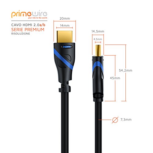 Primewire 3m - Cavo HDMI 4k HDR 60Hz 2.0a b - 3D