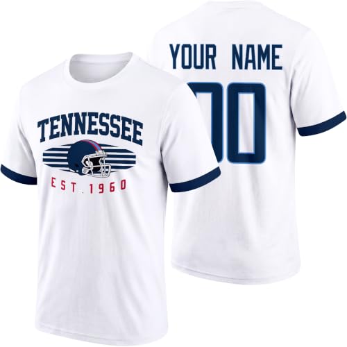 Image of T-Shirt Custom Name and Number Personalized Gifts | Crewneck Short Sleeves T-Shirt for Men S-4XL