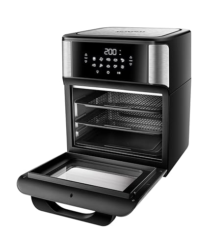 Fritadeira Air Fryer Forno Oven 12 Litros, Mondial, Preto/Inox, 2000W, 110V - AFO-12L-BI