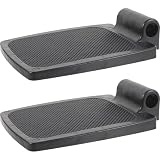 Generic Wheelchair Footrest Replacement Pair, Black Plastic Wheelchair Footrest Pin Compatible Footplates with Safety Protection for Mobility Aid Users