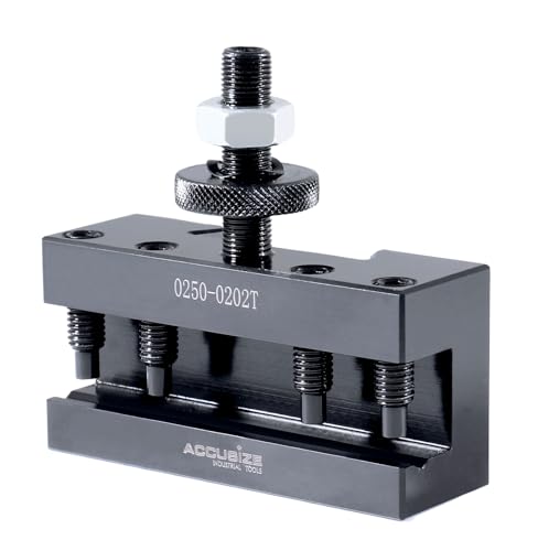 Image of Accusize Industrial Tools Style Bxa Boring, Turning and Facing Holder, for 3 /4 inch Turning Tools, Quick Change Tool Holder, Style 2 Ex-Large, 0250-0202T