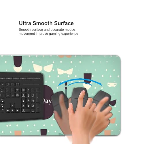 Grand tapis de souris de qualité supérieure imperméable et cousu - 5