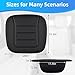 KAYI Car Seat Cushion, Comfort Memory Foam Car Cushions for Driving, Breathable Leather Surface with Anti Slip Rubber Bottom, Seat Cushion for Car and Office Chair (1 Pack, Black)