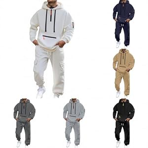 Trainingsanzüge Herren, Trainingsanzug Jogginganzug Tracksuit Activewear