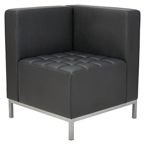 Alera ALE QUB Series Corner Sectional, 26 3/8 x 26 3/8 x 30 1/2, Black