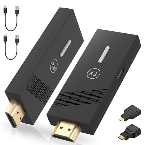 BOIOT ���C�����XHDMI���M�@�Ǝ�M�@ ���^ �g�����[�h ���[�ɕ֗� ������ 30m����]������ 2.4/5G WIFI���ݒ���s�v �f�����������o�� TV/PC/Mac/Laptop/Window/�J����/�Ď��J�����ȂǑΉ�