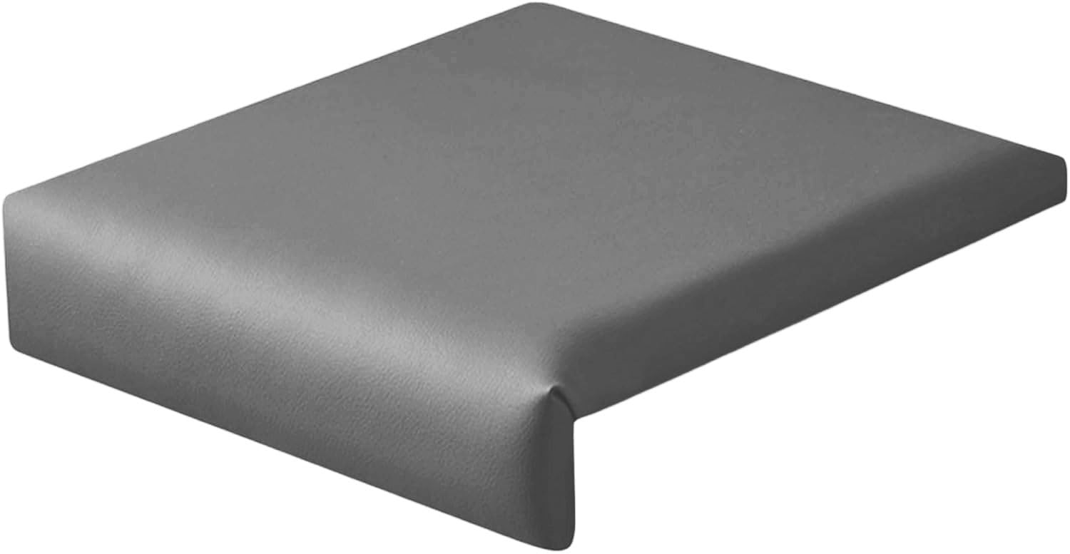Coussin de banc imperméable 40x40 cm gris galette de chaise jardin rembourrée