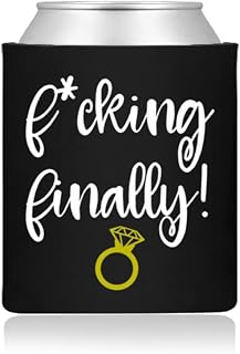 Engagement Can Cooler Sleeve for Couples Newly Wed Gifts for Her Him Funny Wedding Can Cover for Bride Congratulations Engagement Can Sleeve for Friend Wedding Gifts for Newlyweds Newly Engaged