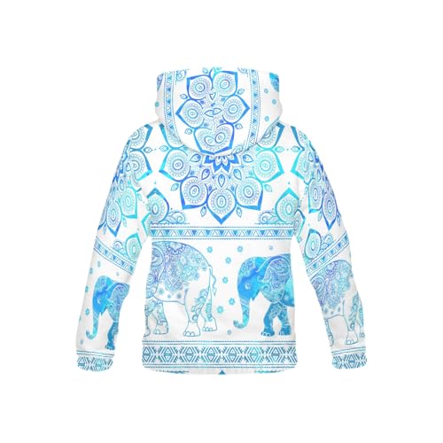 Animals in the Space Galaxy Long-sleeve All Over Print Athletic Hoodies Pullover Sweatshirt2