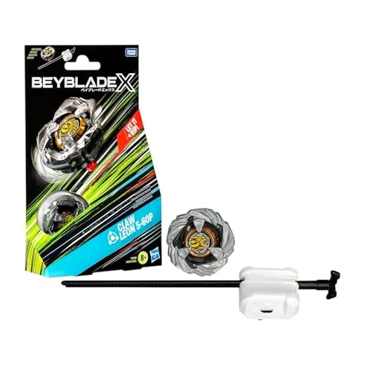 Beyblade X Claw Leon 5-60P Starter Pack Set with Balance Type Right-Spinning Top and Launcher; Battling Top Toys for 8 Year Old Boys and Girls
