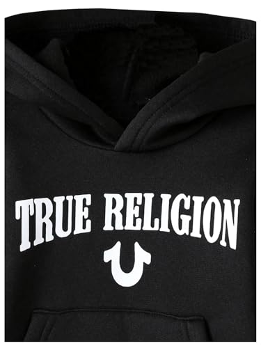 Image of SOLY HUX Toddler Boy's Sweatsuits 2 Piece Fall Outfits Letter Graphic Long Sleeve Hoodies Sweatshirt and Sweatpants Set Black Letter 7Y