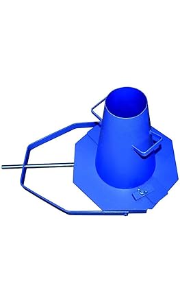 G.M Enterprises REGULAR Powder Coated Apparatus Slump Cone with easy to carry handle and tamping rod for long life with Extra set of Metallic Clamp, Bolt and Fly nut of Base Plate, 6 Kgs