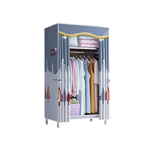 HUNM Organizador de Almacenamiento de Ropa de Armario portátil, fácil de Montar, Armario de Ropa, Estante Organizador de Armario, 2 tamaños Cover
