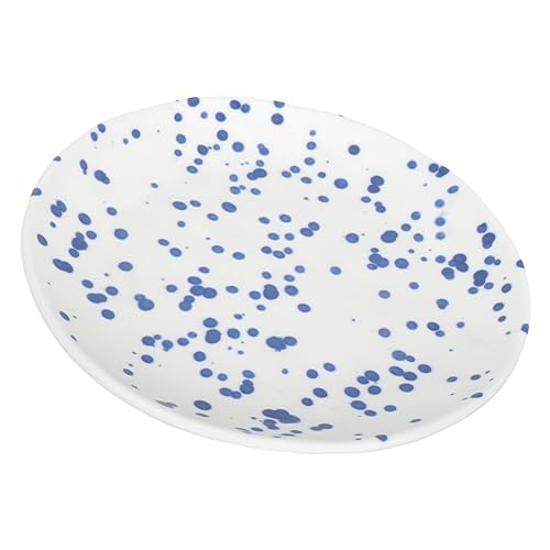 MAGICLULU plato de cocina vajillas de cocina cubiertos cocina matriculas decorativas cuchillería placas cuadradas vintage decoracion Accesorio para foto plato de restaurante cerámica Blue
