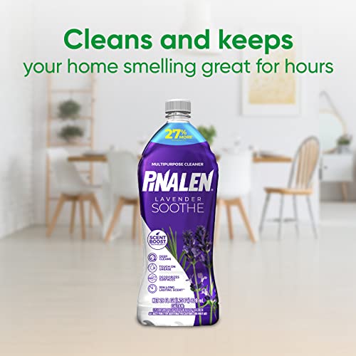 Pinalen Max Aromas Lavender Soothe Multipurpose Cleaner, Kitchen, Floor, Bathroom And Surface Cleaning Product For Home, 28 Fl.oz. #TOP1