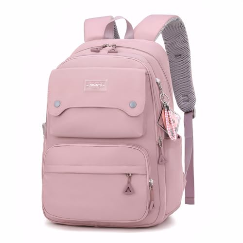 IvyH Mochilas Escolares Adolescentes Niña Niño, Moda Multi-Bolsillos Mochila Colegio Instituto Chica, Casual Mochila Portatil de 15.6 pulgadas -Escuela Ocio Tanto, Morado