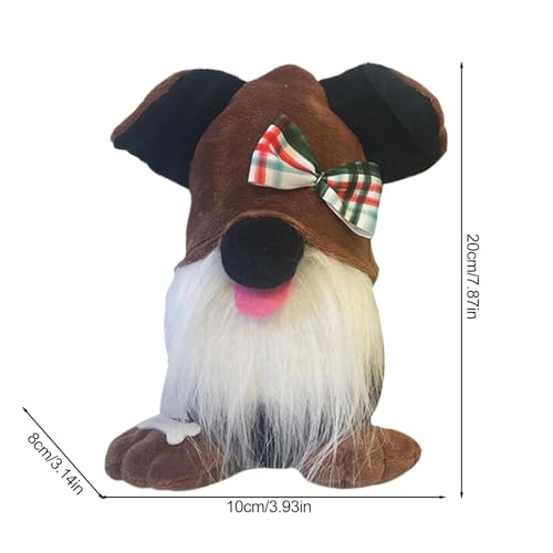 Weihnachtswichtel, Welpenpuppe, skandinavische Figur – Hunde- , Sammelfiguren, Haustierspielzeug, Cartoon-Puppe, schwedische Tomte, Weihnachtsdekoration