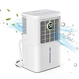 HOGARLABS 2000 Sq. Ft Dehumidifier for Home and Basements, 25 Pints Dehumidifier with Drain Hose for