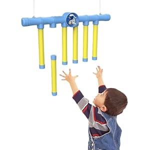 Catching Sticks Sensory Toy, 3 Level Falling Speed Adjustable Catching Sticks Game Toy, Reaction Training Toy with Music, Improve Agility & Hand-Eye Coordination Educational Activity Toy