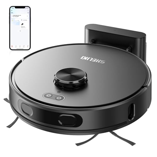 Robot Vacuum and Mop, Mapping Robotic Vacuums Cleaner with LiDAR Navigation Smart & Strong Suction,...