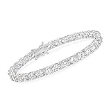 Ross-Simons 15.00 ct. t.w. CZ Tennis Bracelet in Sterling Silver. 7 inches