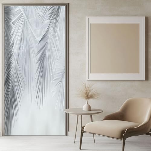 Papier peint pour porte imperméable argent autocollant 3d