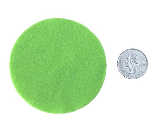 Image of Dark Green, Green, Light Green, White Felt Circles Color Set (3 /4 to 5 inch)