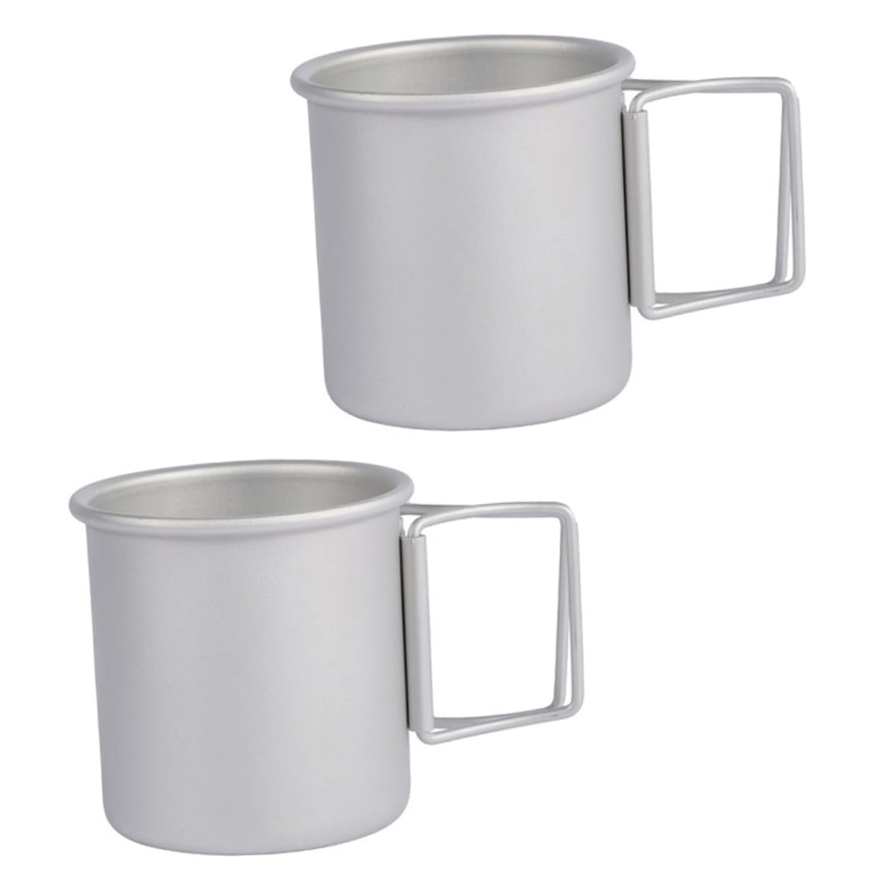 Toyvian 2 Sätze Aluminiumfaltungswasserbecher Mit Aluminium Falten Campingbecher Faltbar Trinkbecher Tragbarer Wasserbecher Aluminiumbecher Aluminiumlegierung 2 Stück * 2