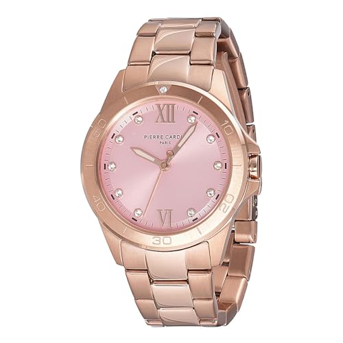 Montre Pierre Cardin femme acier inoxydable maille milanaise dorée rose chic chic