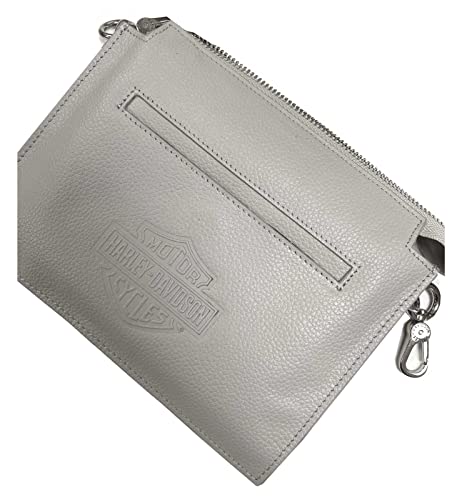 Harley-Davidson Women's Vixen Bar & Shield Leather Hip Bag w/Strap - Gray3
