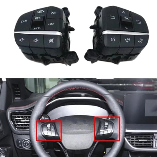 2 boutons multifonctions au volant Focus Mk4 pour régulateur