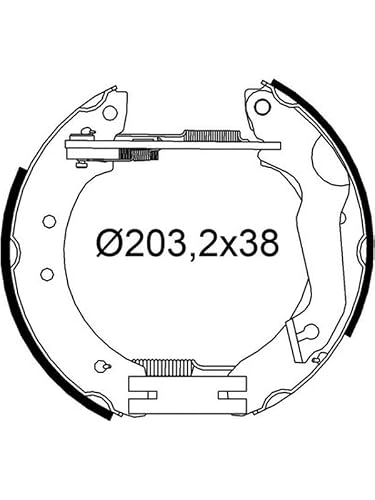 Image of Valeo Brake Shoe Set 554938