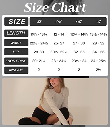 Zoosixx Workout Shorts Women, Black Booty Dance High Waisted Biker Shorts For Yoga #TOP4