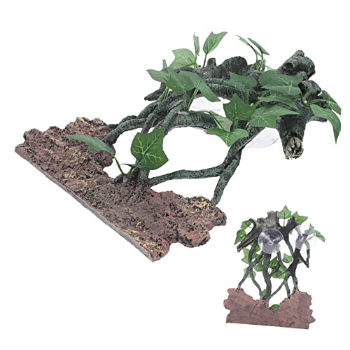 SUNCN シミュレーション樹脂 魚の水族館の装飾 チラー 人工木 ヘビタンクの の水槽の植物 の洞窟 爬虫類の幹 観賞 水生の ミニ ポンプ