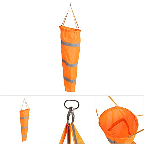 Banderín Indicador de Viento Fluorescente Naranja 100cm miniatura 3
