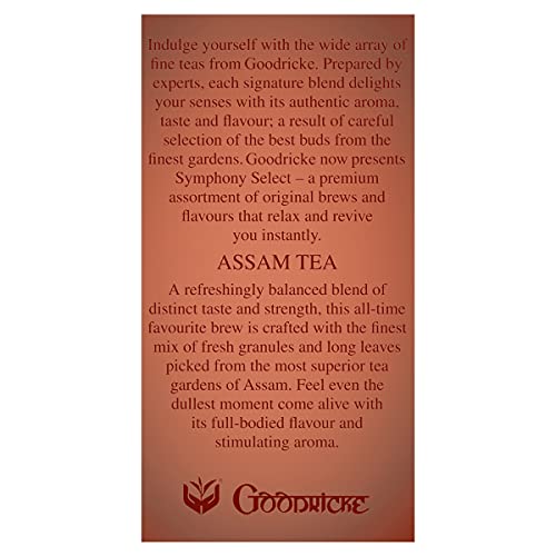Image of Goodricke Symphony Select Premium Assam Tea 250gm Pack of 3 | Kadak Chai Patti | Milk Tea Assam | Premium Loose Leaves | Richer Taste Irresistible Aroma |