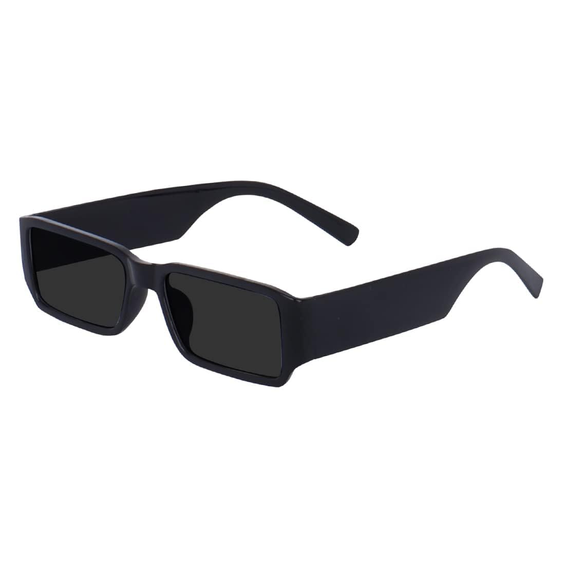 iflash Mc Stan Rectangular Retro Vintage Narrow UV Protection Sunglasses for Men and Women-picture-37
