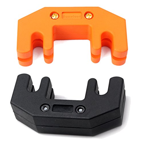 Orange 4-Prong Shaped Rubber Coated Heavy Practice Mute for Cello Viola Parts