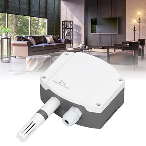 Thermometer Hygrometer Sensor, 0~10V Analog Temperature Humidity Transmitter Easy to Install High Accuracy for Greenhouse