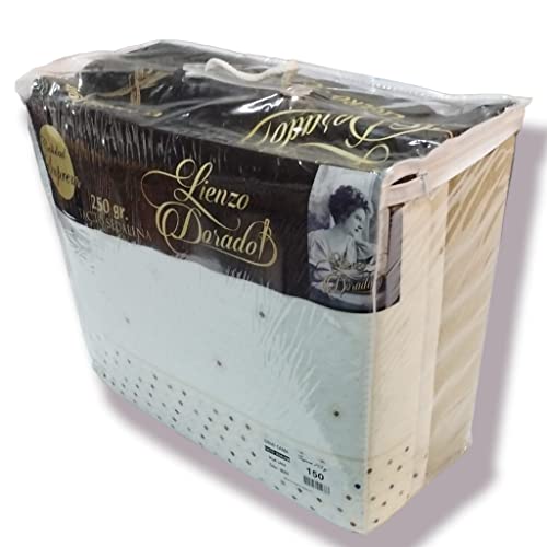 Sábanas coralina Tacto sedalina de 250g térmica Invierno 150 X 190/200CM Color Beige Doble perchado 250grs Tacto Extra Suave Modelo Lara cálidas Tacto Suave antiestrés. Validas 1.90 / 200 cm Cover