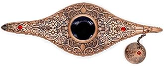 Classic Vintage Collectable Rare Legend Aladdin Magic Genie Costume Lamp Home Table Decoration & Gift, Red Bronze