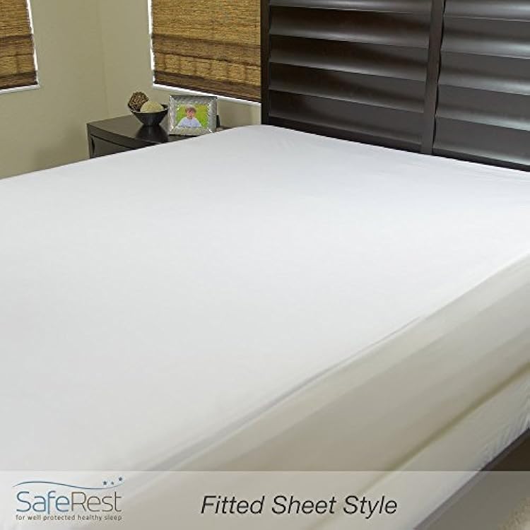SafeRest Mattress Protector Twin XL College Dorm Room, New Home, First Apartment Essentials - Cotton, Waterproof Mattress Cover Protector - Encasement - Premium