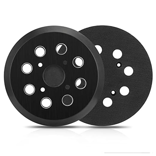 Sander Replacement Pad for Ryobi, 2 Pack 5 in 8 Hole Hook and Loop Orbital Sanding Pad Parts for Ryobi RS290 RS280 P411 Milwaukee 6021-21 6034-21 Ridgid R2600 R2601 Craftsman 315 Model Orbit Sander