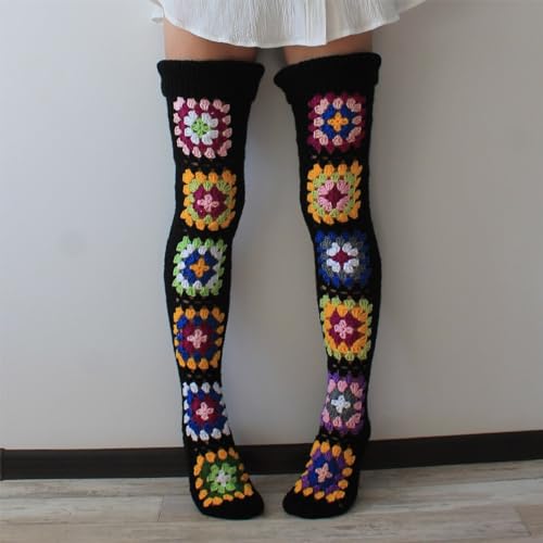 Beeuthios Over Knee High Sock Crochet Cable Knit Leg Warmers Socks Extra Long Boot Socks Winter Warm Socks2