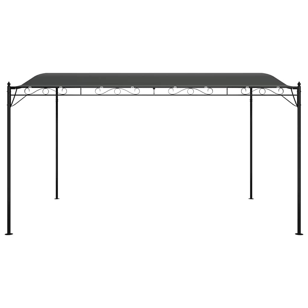 Tenda da sole in acciaio grigio antracite, 4 x 3 m, 180 g/m²