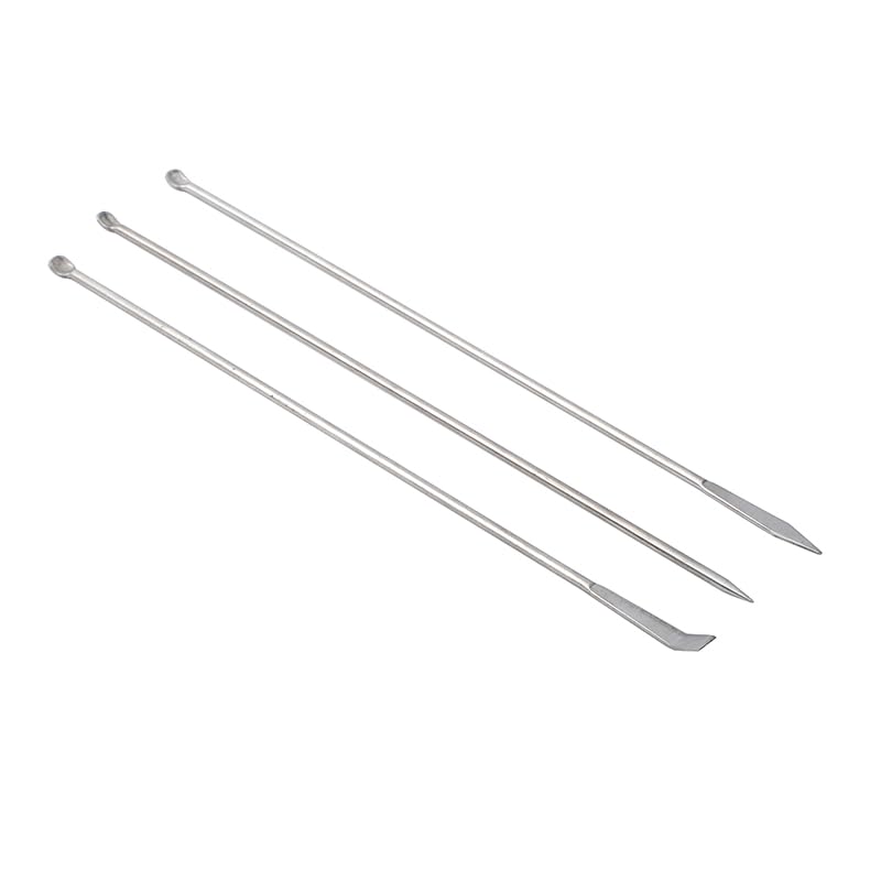 3 * 1/Set 220mm Acero Inoxidable Medicinal pequeña Cuchara raspadora cucharón de Laboratorio for Laboratorio (Size : 5 Set)