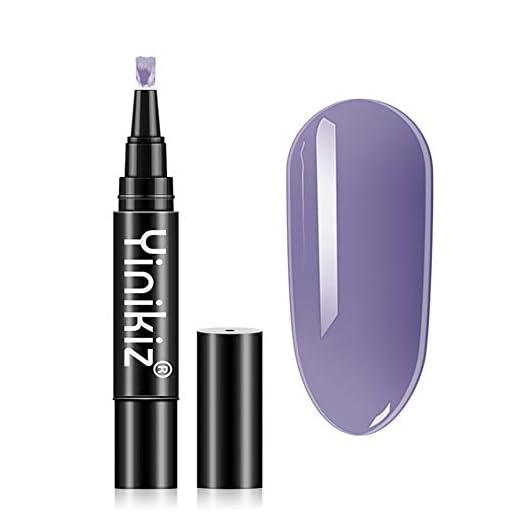 Lápiz de Pintauñas, Gel 3 en 1 Pluma LED/UV Esmalte de Uñas en Gel de Un Solo Paso Sin Necesidad de Capa Superior de Base Bolígrafo para Esmalte de Gel, para Principiantes