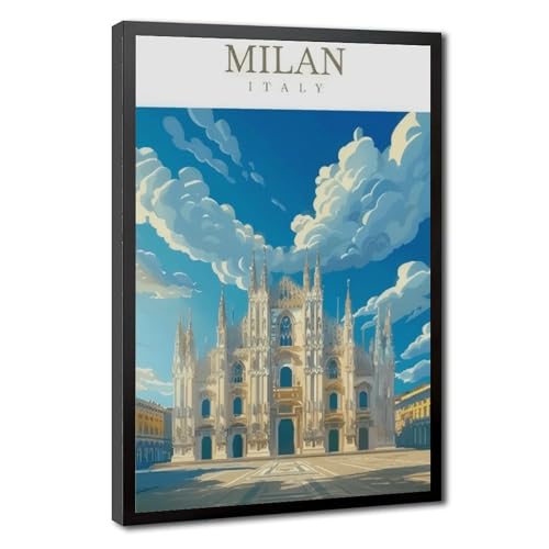 Poster voyage cathédrale de Milan pour sublimer la décoration de votre chambre